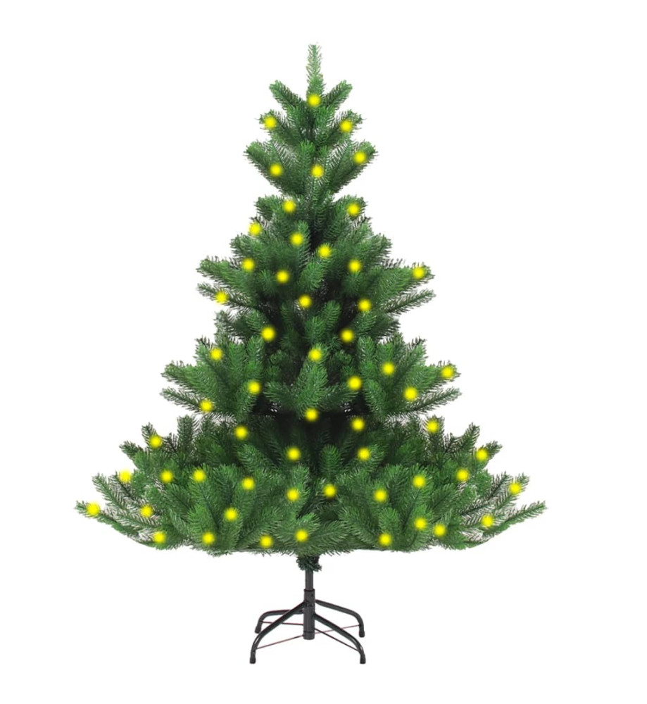 Sapin de Noël artificiel Nordmann pré-éclairé vert 120 cm