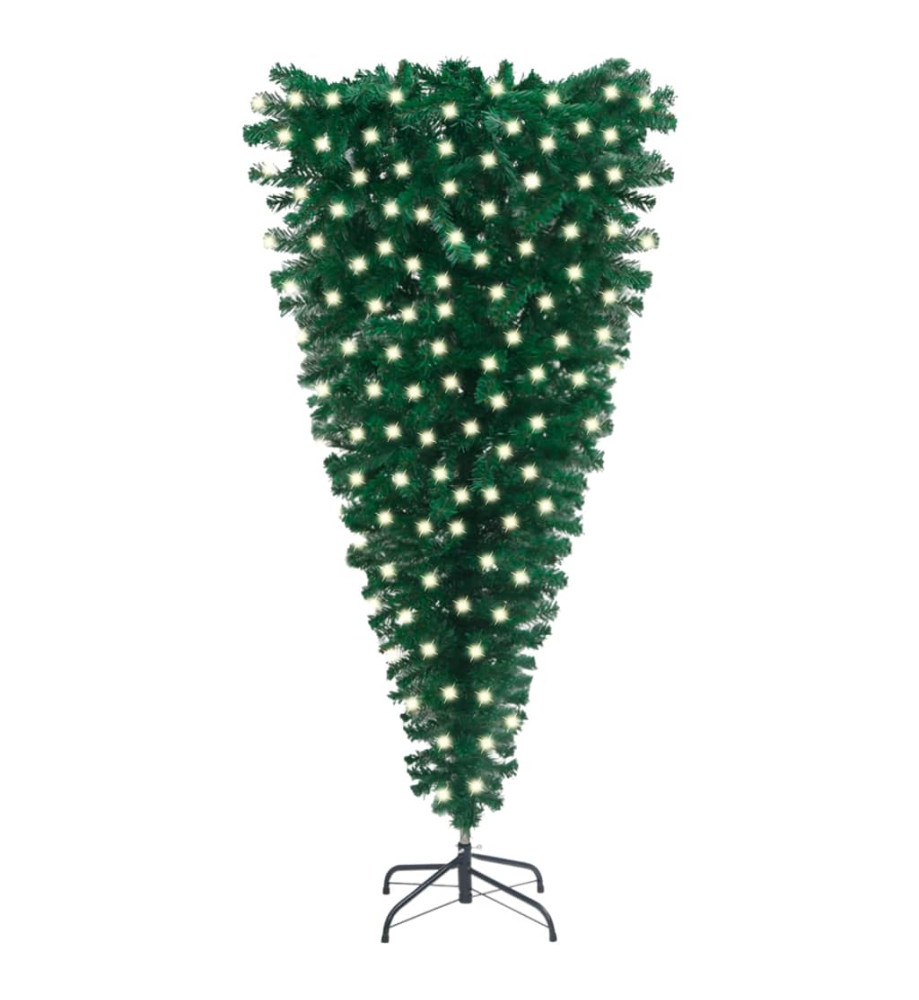 Arbre de Noël artificiel renversé pré-éclairé vert 240 cm