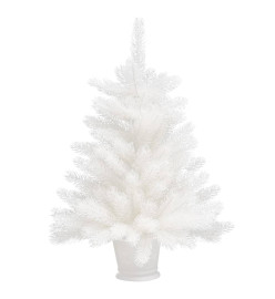 Arbre de Noël artificiel pré-éclairé blanc 65 cm