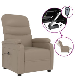 Fauteuil inclinable électrique Cappuccino Similicuir