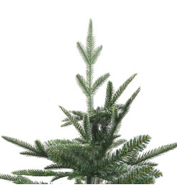 Sapin de Noël artificiel pré-éclairé vert 210 cm PVC et PE