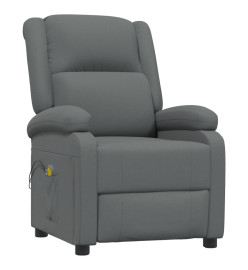 Fauteuil électrique de massage Gris foncé Tissu