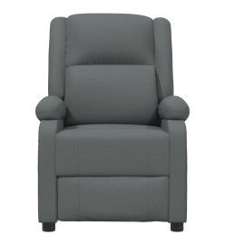 Fauteuil électrique de massage Gris foncé Tissu