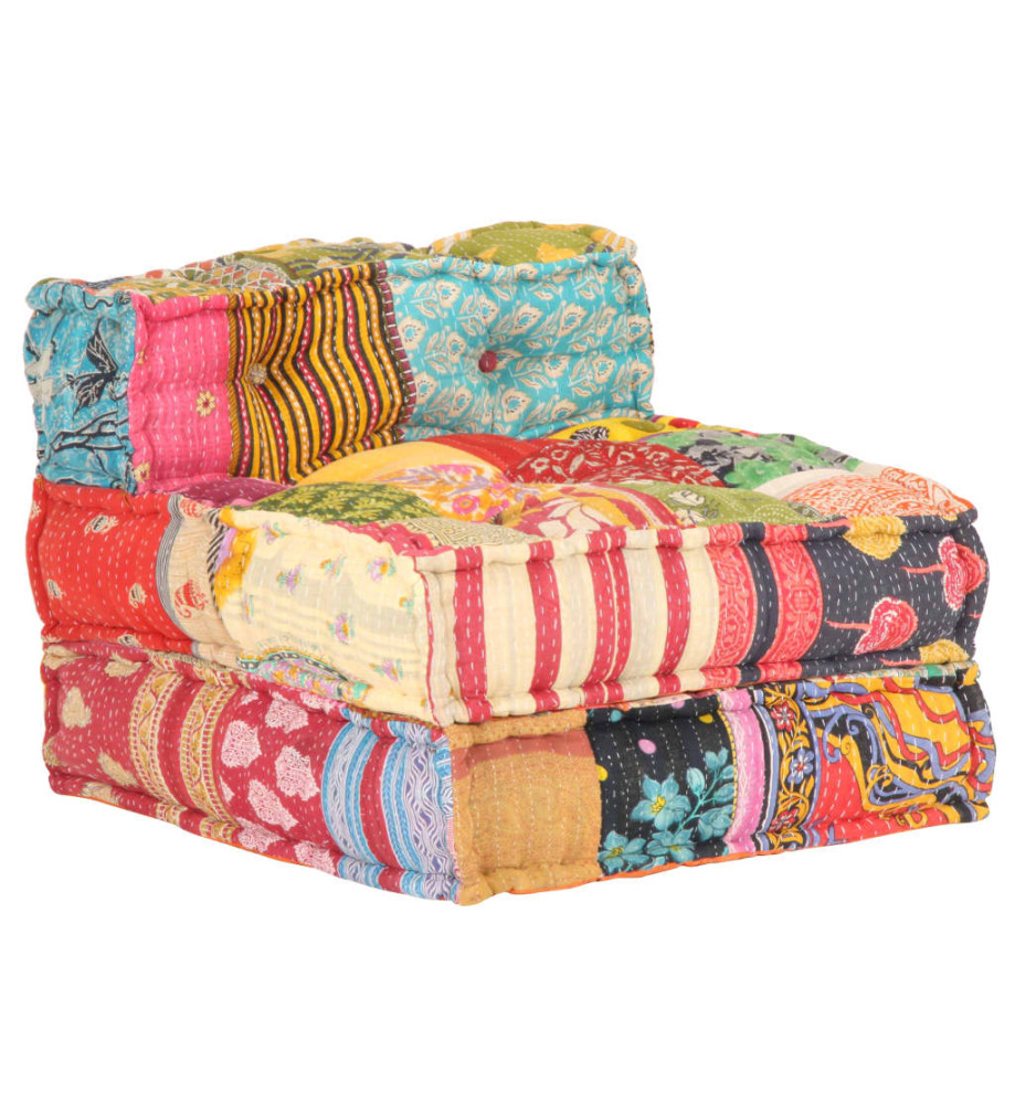 Pouf modulaire Patchwork Tissu