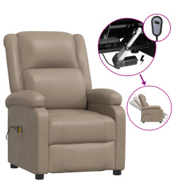 Fauteuil de massage électrique Cappuccino Similicuir