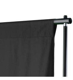 Système de support de toile de fond 500 x 300 cm Noir