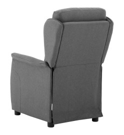 Fauteuil inclinable électrique Gris clair Tissu