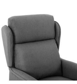 Fauteuil inclinable électrique Gris clair Tissu