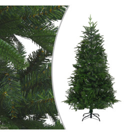 Sapin de Noël artificiel pré-éclairé vert 180 cm PVC et PE