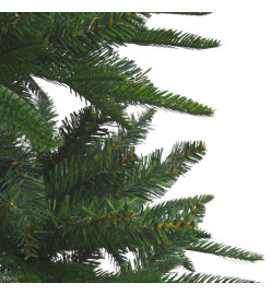 Sapin de Noël artificiel pré-éclairé vert 180 cm PVC et PE