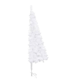 Arbre de Noël artificiel d'angle pré-éclairé blanc 240 cm PVC