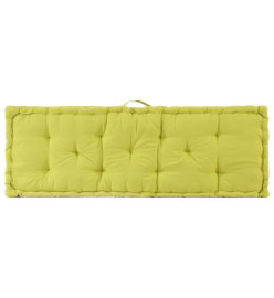 Coussins de plancher de palette 2 pcs Coton Vert