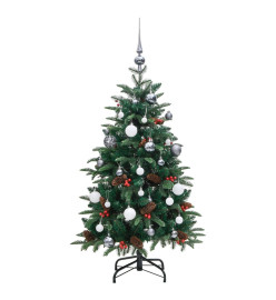 Sapin de Noël artificiel articulé 150 LED et boules 150 cm