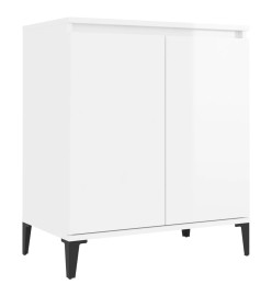 Buffet Blanc brillant 60x35x70 cm Aggloméré