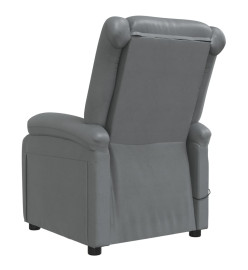 Fauteuil de massage électrique Anthracite Similicuir