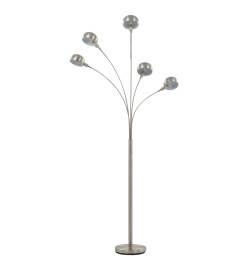 Lampadaire 200 cm 5 x E14 Argenté