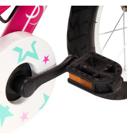 Vélo pour enfants 14 pouces Noir et rose