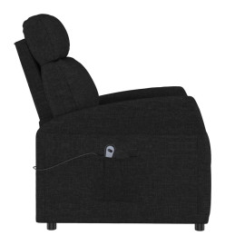 Fauteuil inclinable électrique Noir Tissu