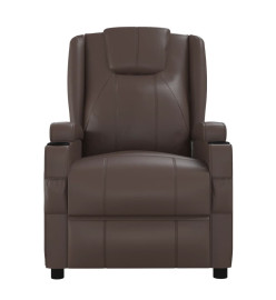 Fauteuil de massage électrique Marron Similicuir