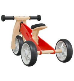 Vélo d'équilibre pour enfants 2-in-1 rouge