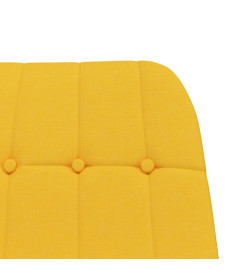 Chaise à bascule Jaune moutarde Tissu