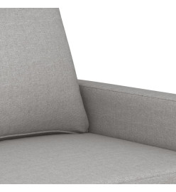 Canapé à 3 places Gris clair 210 cm Tissu