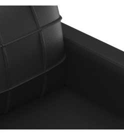 Fauteuil Noir 60 cm Similicuir