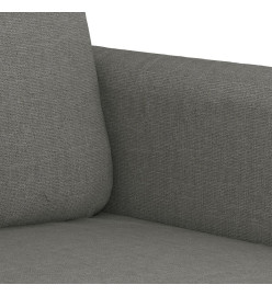 Canapé à 3 places Gris foncé 210 cm Tissu