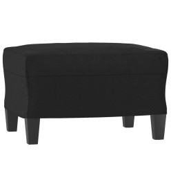 Ensemble de canapés 4 pcs avec coussins noir similicuir