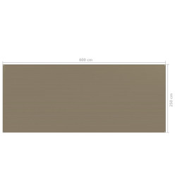 Tapis de tente 250x600 cm Taupe