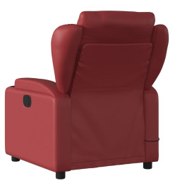 Fauteuil de massage inclinable Rouge bordeaux Similicuir