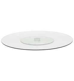 Assiette de service rotative Transparent 60 cm Verre trempé