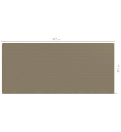 Tapis de tente 250x550 cm Taupe