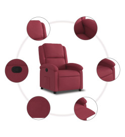 Fauteuil inclinable Rouge bordeaux Tissu