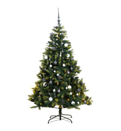 Sapin de Noël artificiel articulé 300 LED et boules 240 cm