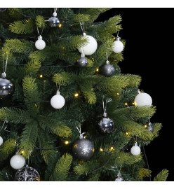 Sapin de Noël artificiel articulé 300 LED et boules 240 cm