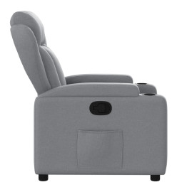 Fauteuil inclinable Gris clair Tissu