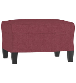 Ensemble de canapés 3 pcs avec coussins Rouge bordeaux Tissu