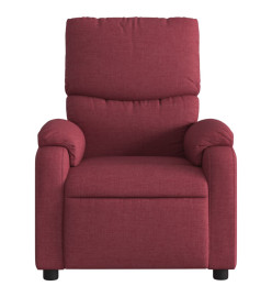 Fauteuil de massage inclinable Rouge bordeaux Tissu