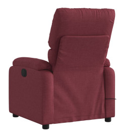 Fauteuil de massage inclinable Rouge bordeaux Tissu