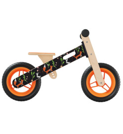 Vélo d'équilibre pour enfants imprimé orange