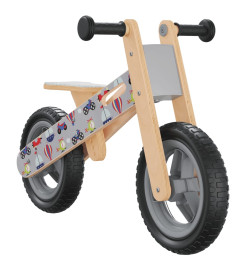 Vélo d'équilibre pour enfants imprimé gris