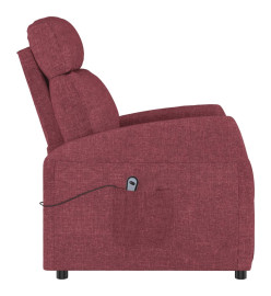 Fauteuil inclinable électrique Rouge bordeaux Tissu