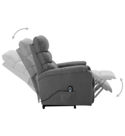 Fauteuil Gris clair Tissu