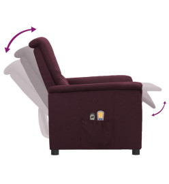 Fauteuil électrique de massage Violet Tissu