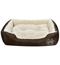 Lit pour chiens Marron et beige XXL