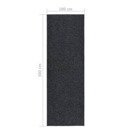 Tapis 100x300 cm Anthracite