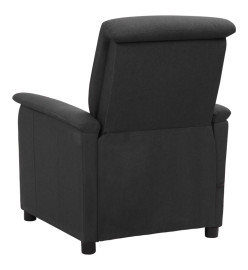 Fauteuil de massage inclinable Gris foncé Tissu