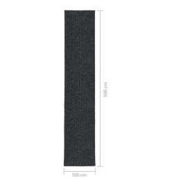 Tapis 100x500 cm Anthracite