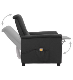 Fauteuil de massage Gris foncé Tissu